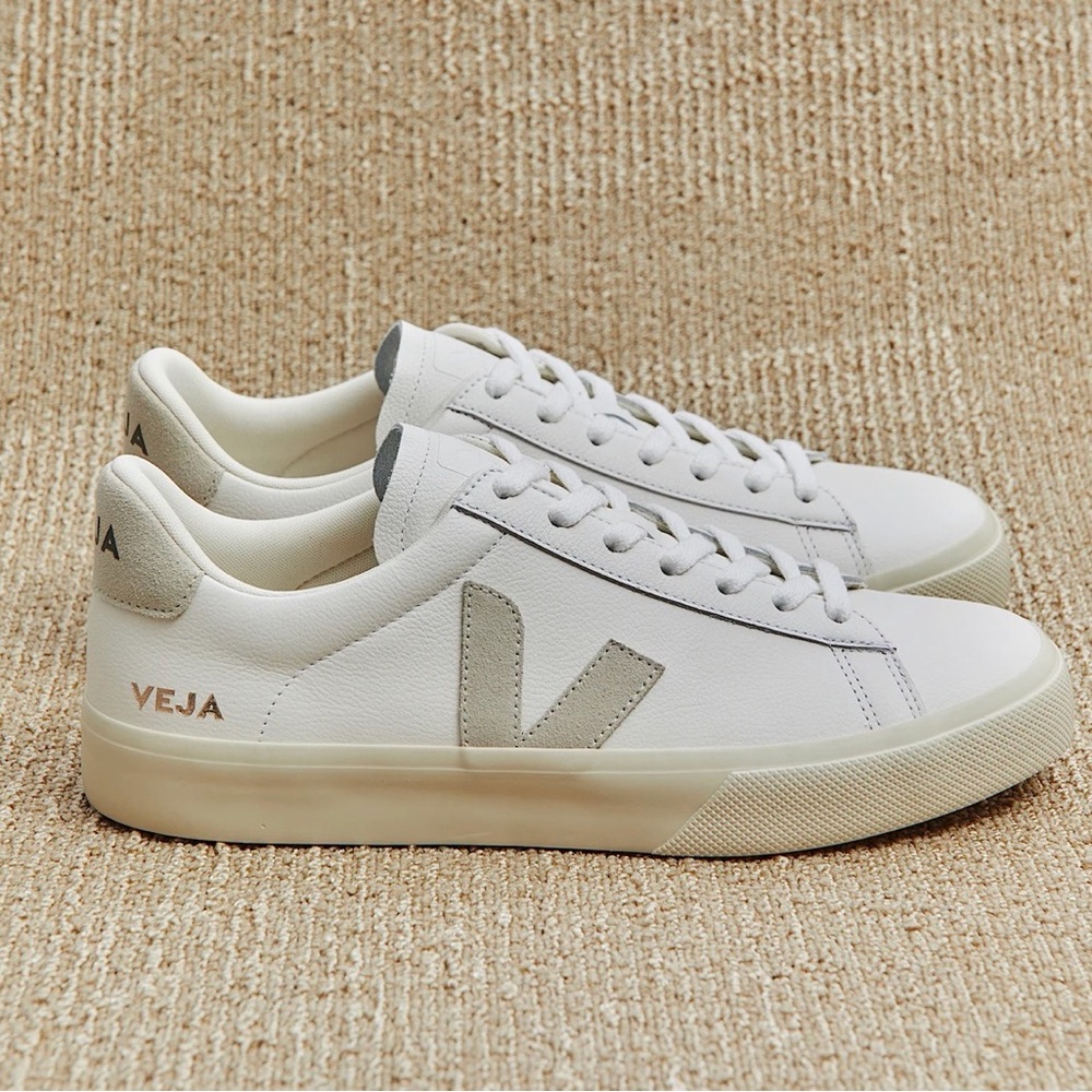 Veja CAMPO LEATHER WHITE NATURAL